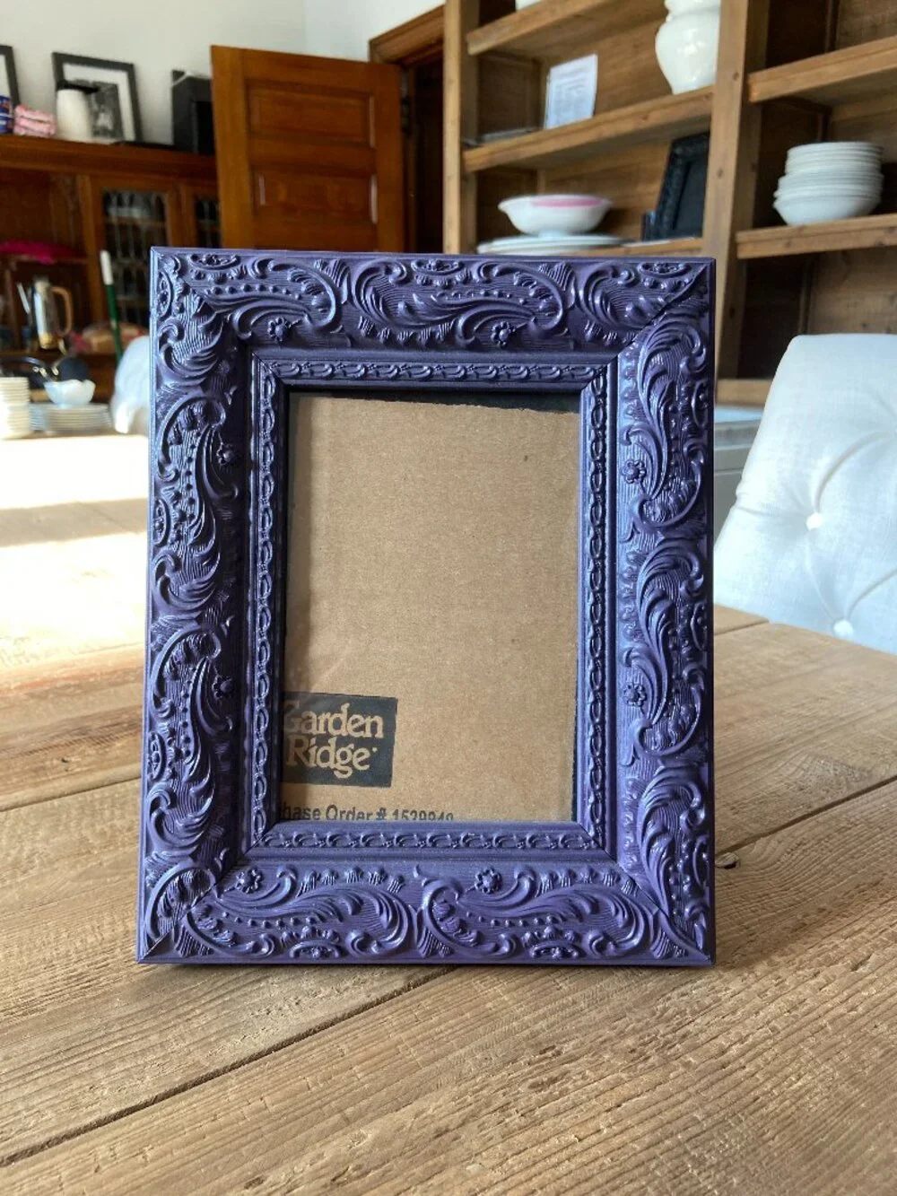 Two Ornate Purple Picture Frames  Garden  Ridge